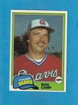 1981 Topps Base Set #87 Rick Camp