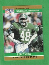 1990 Pro Set Base Set #21 Percy Snow