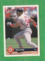 1993 Donruss Base Set #574 Felix Jose