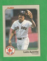 1983 Fleer Base Set #178 Luis Aponte