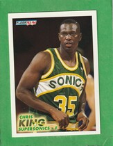 1993 Fleer Base Set #383 Chris King