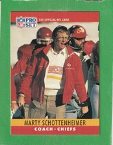 1990 Pro Set Base Set #148 M. Schottenheimer C