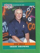 1990 Pro Set Base Set #185 Don Shula