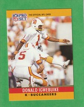1990 Pro Set Base Set #313 Donald Igwebuike