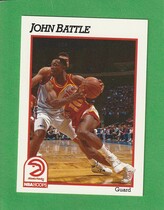 1991 NBA Hoops Base Set #1 John Battle