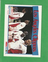 1991 NBA Hoops Base Set #285 LA Clippers Team
