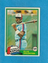 1981 Topps Base Set #445 Ellis Valentine