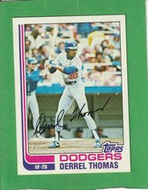 1982 Topps Base Set #348 Derrel Thomas