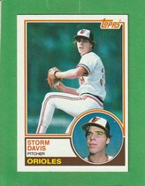 1983 Topps Base Set #268 Storm Davis