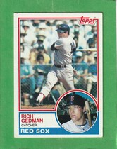 1983 Topps Base Set #602 Rich Gedman