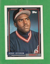 1992 Topps Base Set #93 Reggie Jefferson
