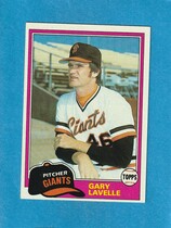 1981 Topps Base Set #588 Gary Lavelle