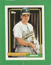 1992 Topps Base Set #606 Brook Jacoby