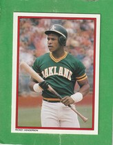 1984 Topps Glossy Send-Ins #6 Rickey Henderson