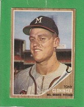 1962 Topps Base Set #63 Tony Cloninger