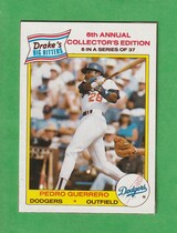 1986 Drakes #6 Pedro Guerrero