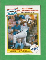 1986 Drakes #8 Mike Marshall