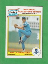 1986 Drakes #29 Bret Saberhagen