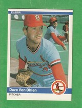 1984 Fleer Base Set #340 Dave Von Ohlen