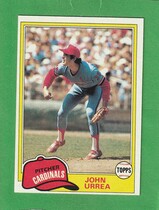 1981 Topps Base Set #152 John Urrea