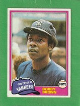 1981 Topps Base Set #418 Bobby Brown