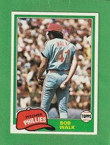 1981 Topps Base Set #494 Bob Walk