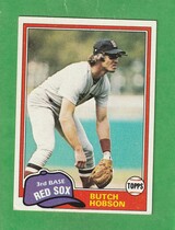 1981 Topps Base Set #595 Butch Hobson