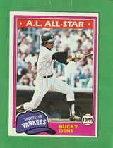 1981 Topps Base Set #650 Bucky Dent