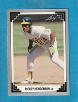 1991 Leaf Base Set #101 Rickey Henderson