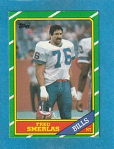 1986 Topps Base Set #390 Fred Smerlas