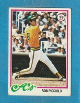 1978 Topps Base Set #528 Rob Picciolo