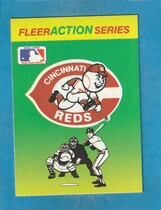 1990 Fleer Action Series Team Stickers #NNO Reds