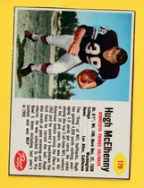 1962 Post Cereal #179 Hugh McElhenny