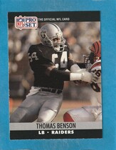 1990 Pro Set Base Set #540 Thomas Benson