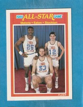 1989 Fleer Base Set #163 Karl Malone|Mark Eaton|John Stockton