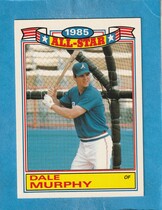1986 Topps Glossy All Stars #18 Dale Murphy