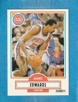 1990 Fleer Base Set #56 James Edwards