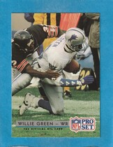 1992 Pro Set Base Set #167 Willie Green