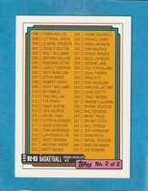 1992 Topps Base Set #396 Checklist 298-396