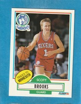 1990 Fleer Base Set #140 Scott Brooks