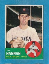 1963 Topps Base Set #121 Jim Hannan