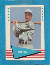 1961 Fleer Base Set #70 Sam Rice