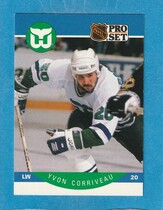 1990 Pro Set Base Set #100 Yvon Corriveau