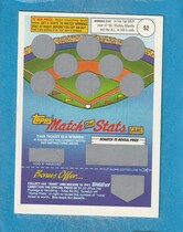 1992 Topps Match the Stats Game Unused #NNO Mickey Mantle