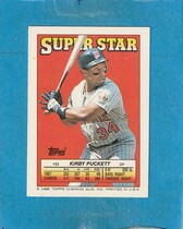 1988 O-Pee-Chee OPC Stickers Backs (No Sticker) #52 Kirby Puckett