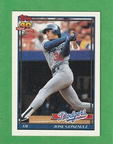 1991 Topps Base Set #279 Jose Gonzalez