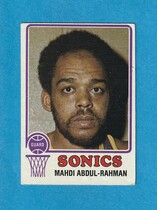 1973 Topps Base Set #128 Mahdi Abdul Rahman