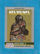 1990 Pro Set Theme Art #2 Super Bowl II