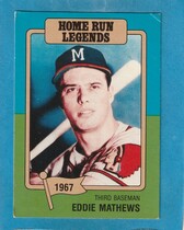 1986 Big League Chew #10 Eddie Mathews