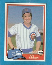 1981 Topps Traded #837 Joe Strain